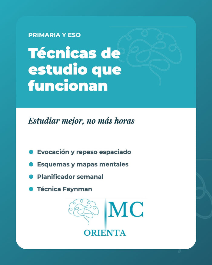 Técnicas de estudio que funcionan (Primaria y ESO)